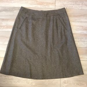 Banana Republic Brown Herringbone Skirt Size 14